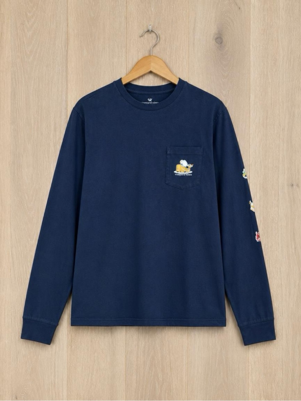 Vineyard Vines Boys L 16 Thanksgiving Whale Turkey Long Sleeve Pocket Tee